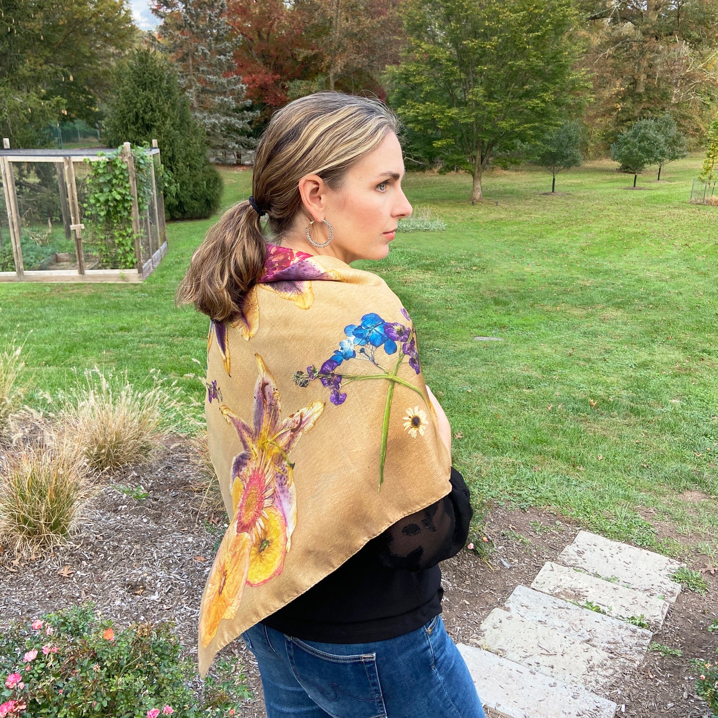 "Floralia" Limited Edition Silk Scarf