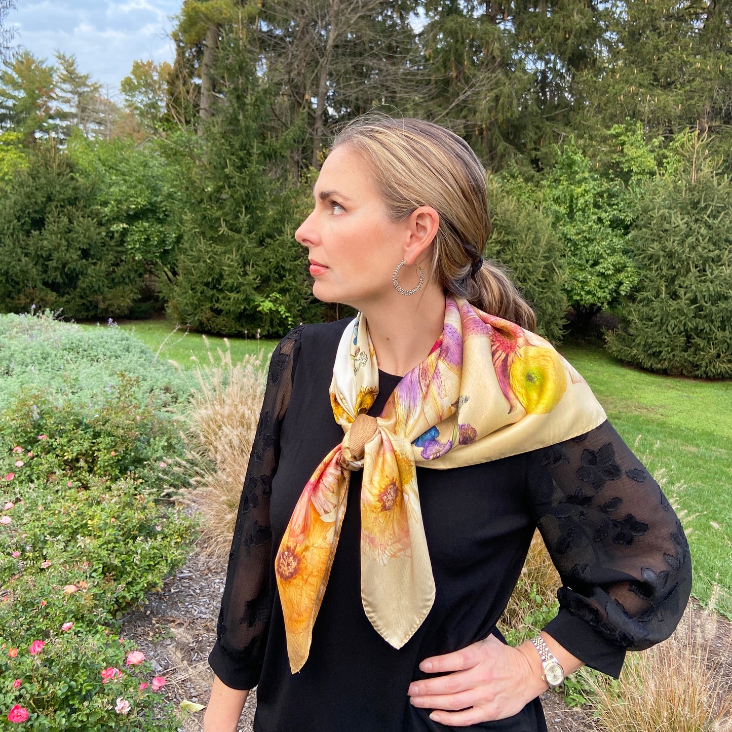 "Floralia" Limited Edition Silk Scarf