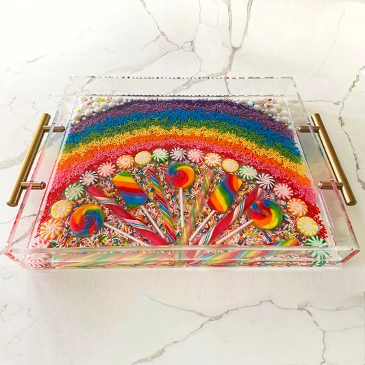 "Rainbow Road" Candy Tray